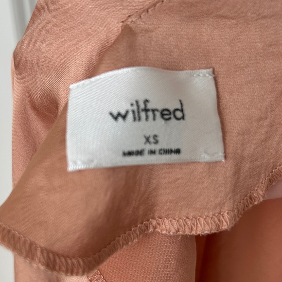 Aritzia Wilfred Spaghetti Strap Slip Dress with Slit and Cross Back - Picture 4 of 5